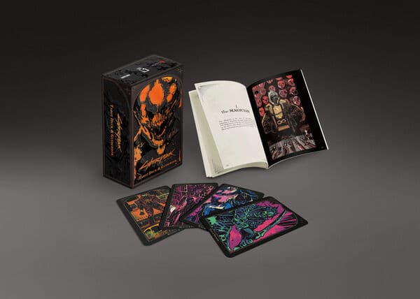 Cover of Cyberpunk 2077: Tarot Deck & Guidebook, published by Dark Horse