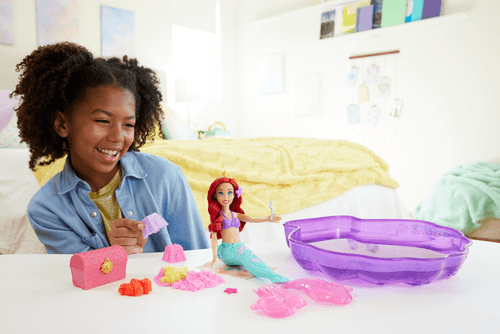 Disney Princess Ariel Doll & Pool Set With Moldable Sand, Inspired By Disney The Little Mermaid, Disney product photograph published by Mattel
