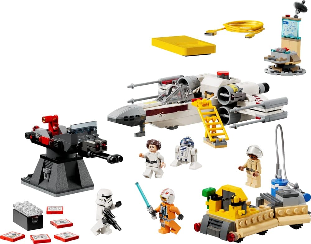 LEGO Star Wars set 75423 SMART Play™: Luke's Red Five X-Wing™, 581 pieces, LEGO product photograph