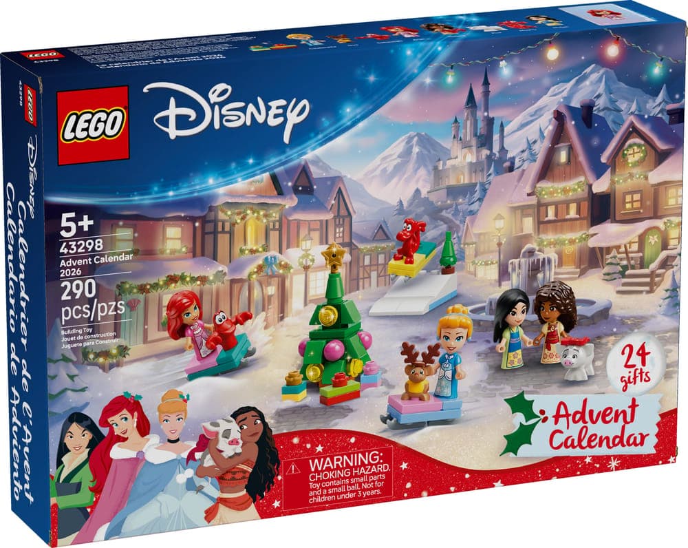 LEGO Disney set 43298 LEGO® ǀ Disney Princess Advent Calendar 2026, 290 pieces, LEGO product photograph