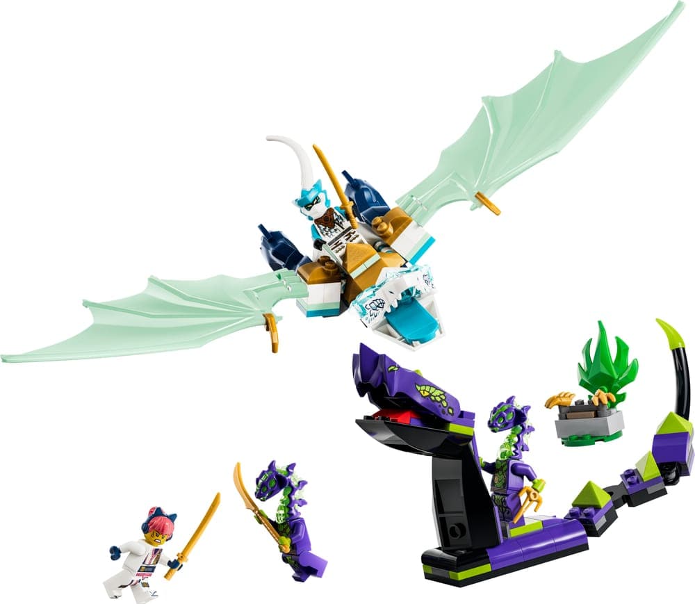 LEGO NINJAGO set 71865 Zane's Ice Dragon Battle, 141 pieces, LEGO product photograph