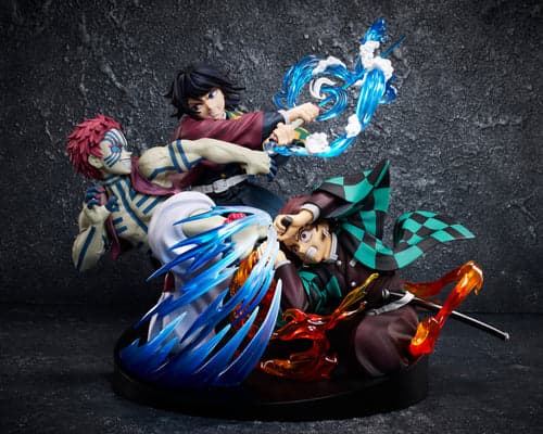 Demon Slayer: Kimetsu no Yaiba - Tanjiro Kamado & Giyu Tomioka & Akaza Figure, Scale figures product photograph published by Good Smile Company