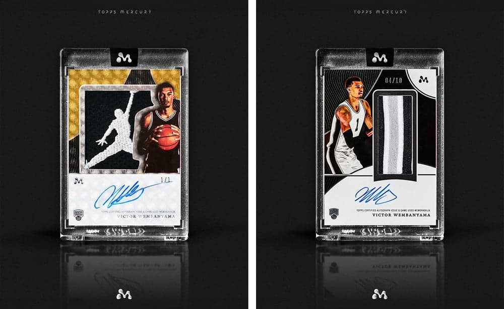basketball trading card from 2023-24 Topps Mercury Victor Wembanyama, published by Topps