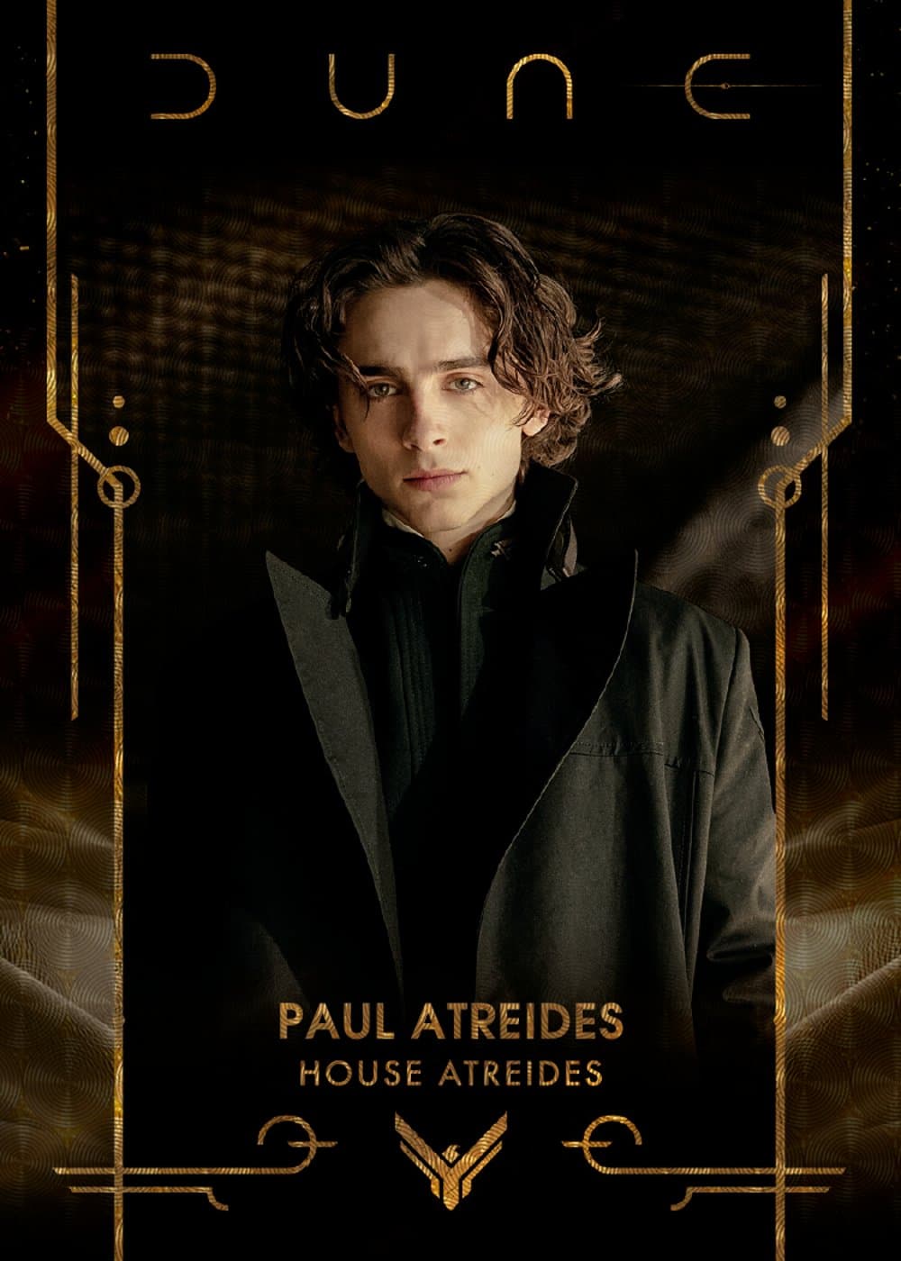 Superfractor entertainment trading card, 24 DUNC 1001 FR parallel from 2024 Topps Dune Chrome by Topps