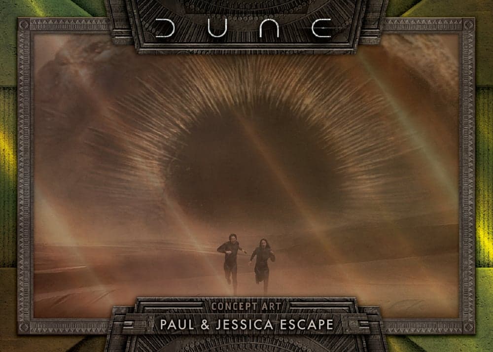 Refractor entertainment trading card, 24 DUNC 2703 FR Gold parallel from 2024 Topps Dune Chrome by Topps