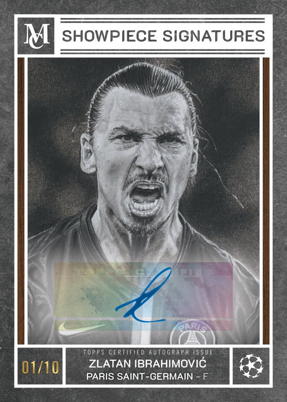 soccer trading card from 2025-26 Topps Museum Collection UEFA Club Competitions, published by Topps