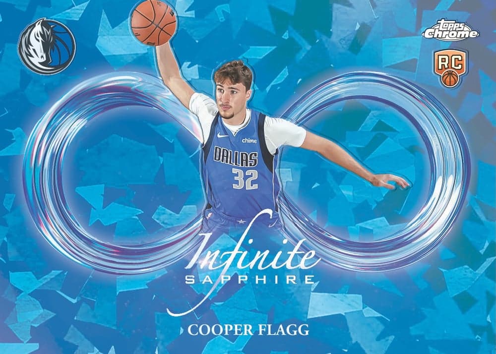 Sapphire basketball trading card, 26 TCBK 2861 FR parallel from 2025 Topps Chrome Basketball Sapphire Edition by Topps