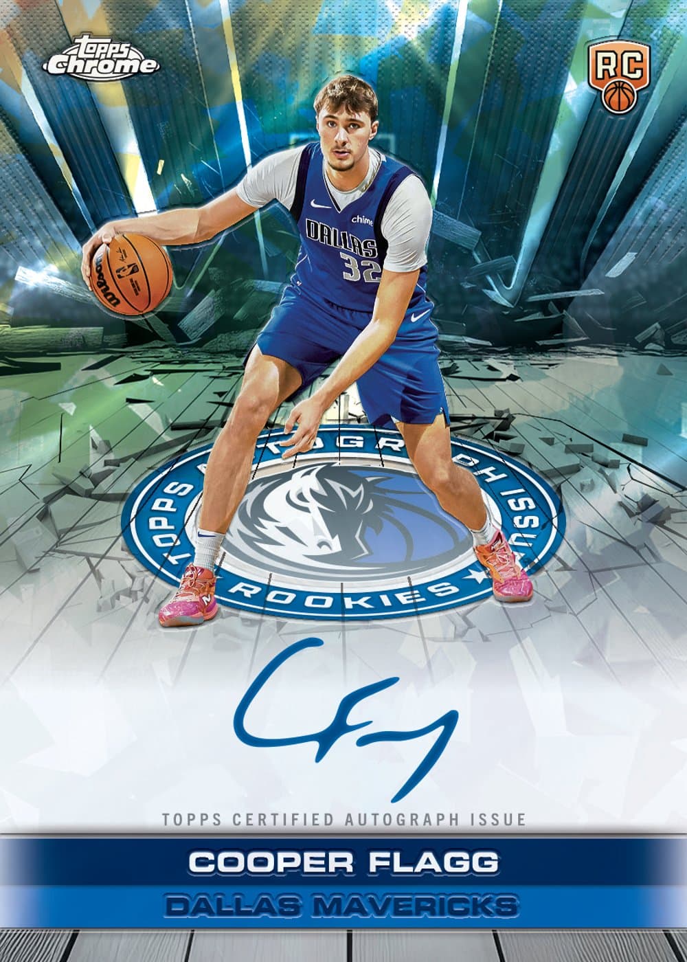 Sapphire basketball trading card, 26 TCBK 3201 FR parallel from 2025 Topps Chrome Basketball Sapphire Edition by Topps