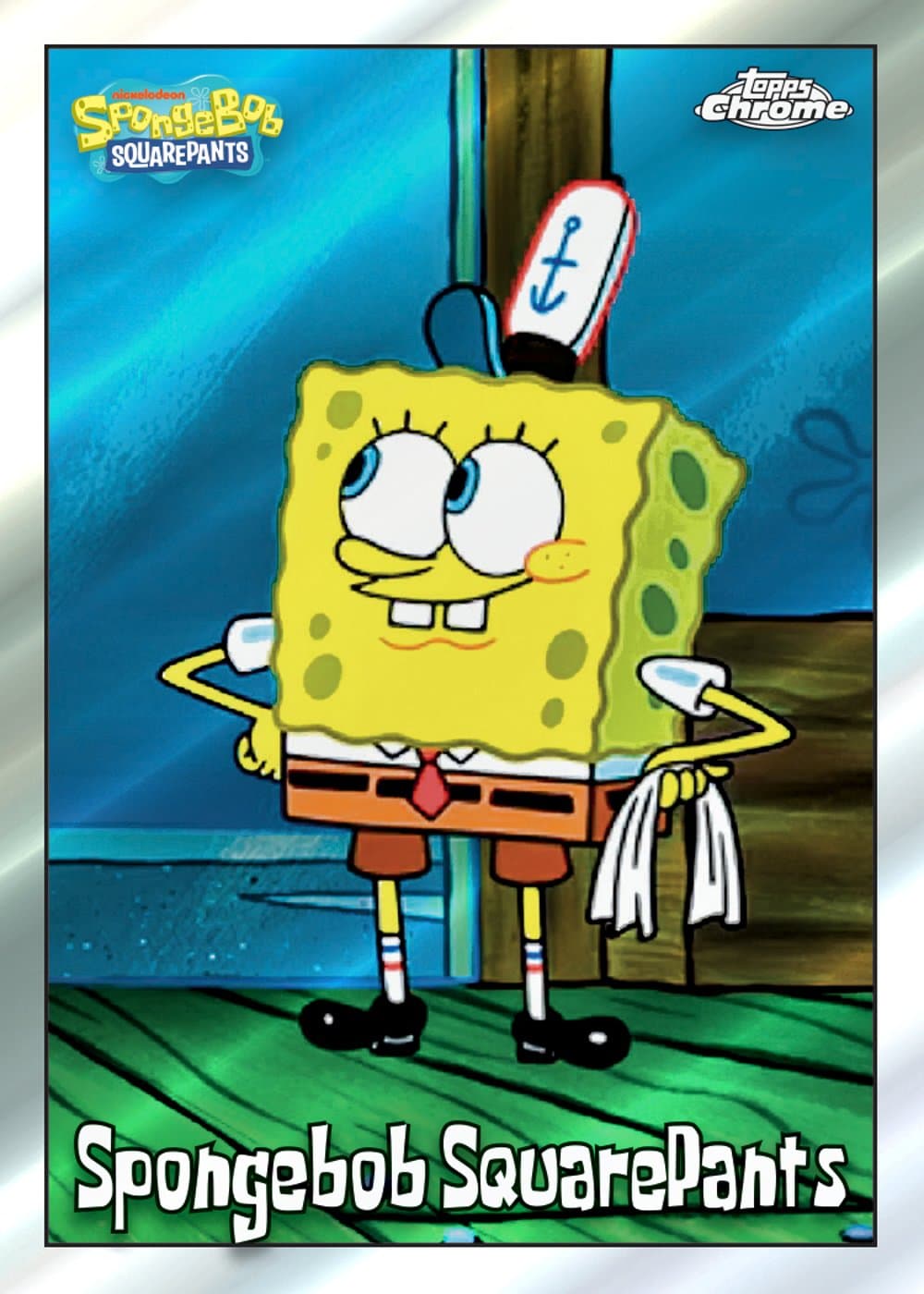 entertainment trading card from 2025 Topps Chrome SpongeBob 25th Anniversary, published by Topps