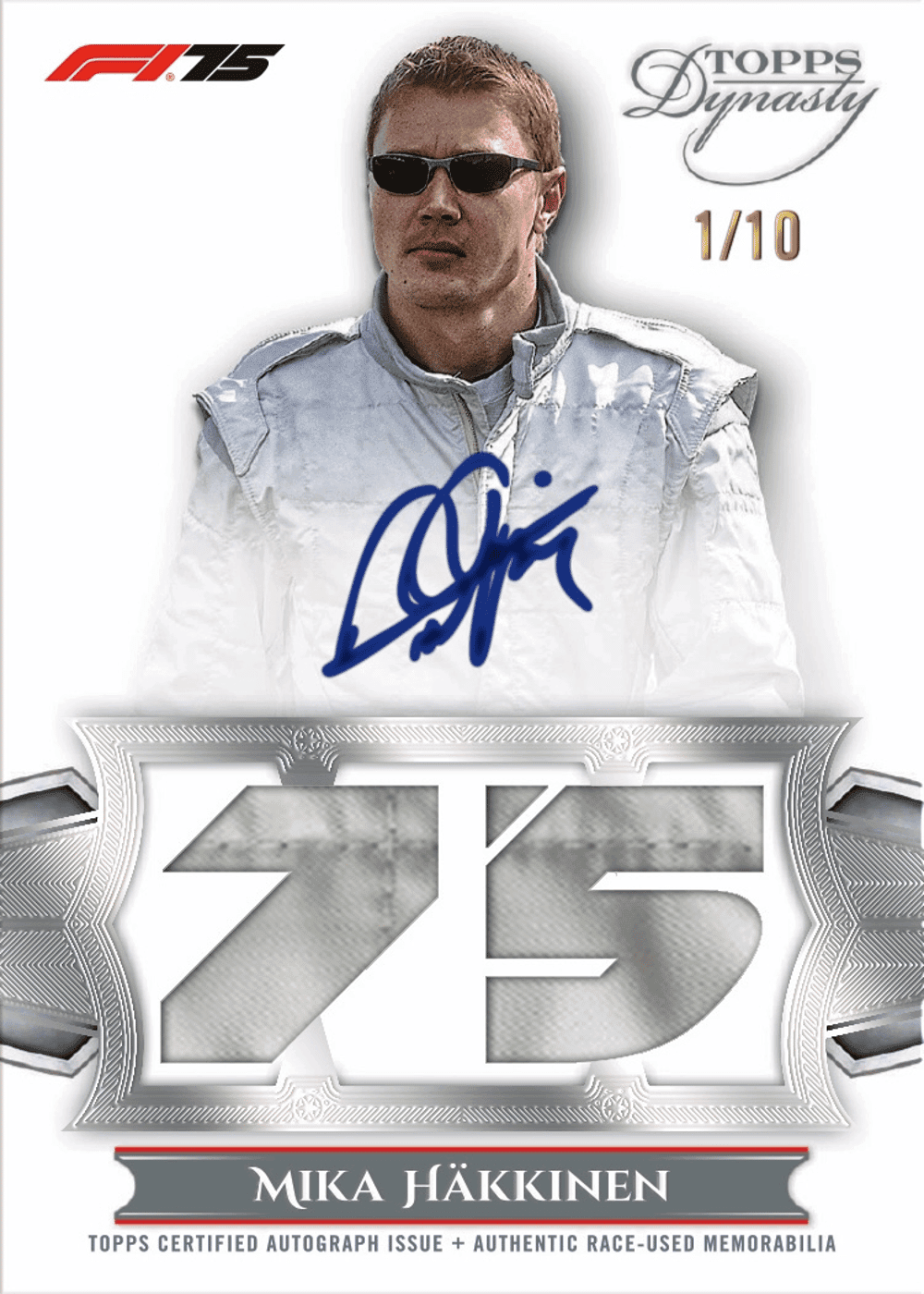 Parallel motorsport trading card, 25 TDF1 1307 FR Base parallel from 2025 Topps Dynasty Formula 1 by Topps