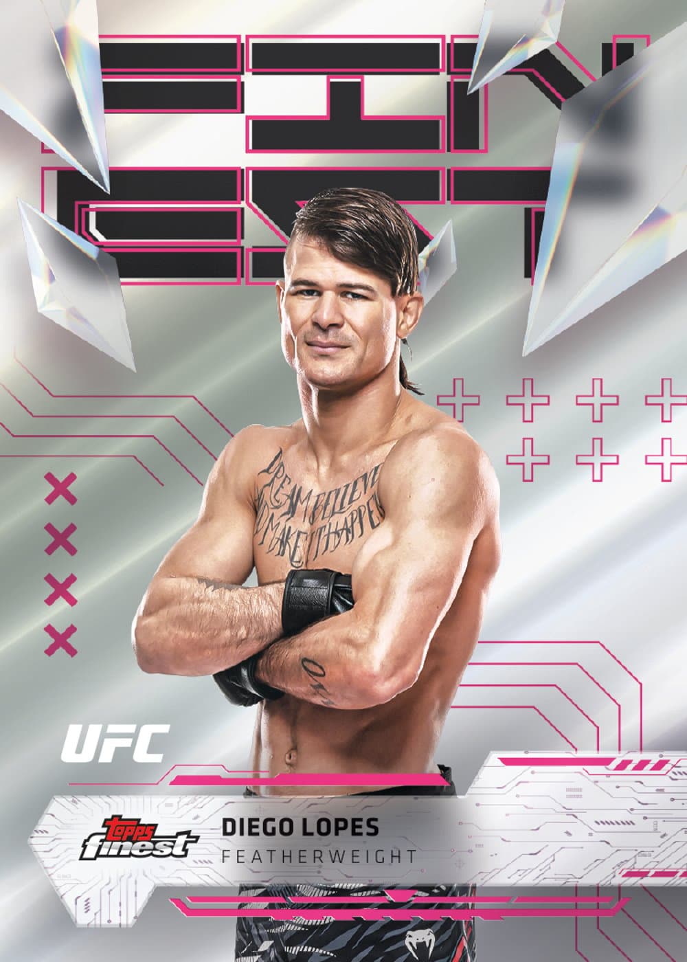 ufc trading card from 2025 Topps Finest UFC, published by Topps