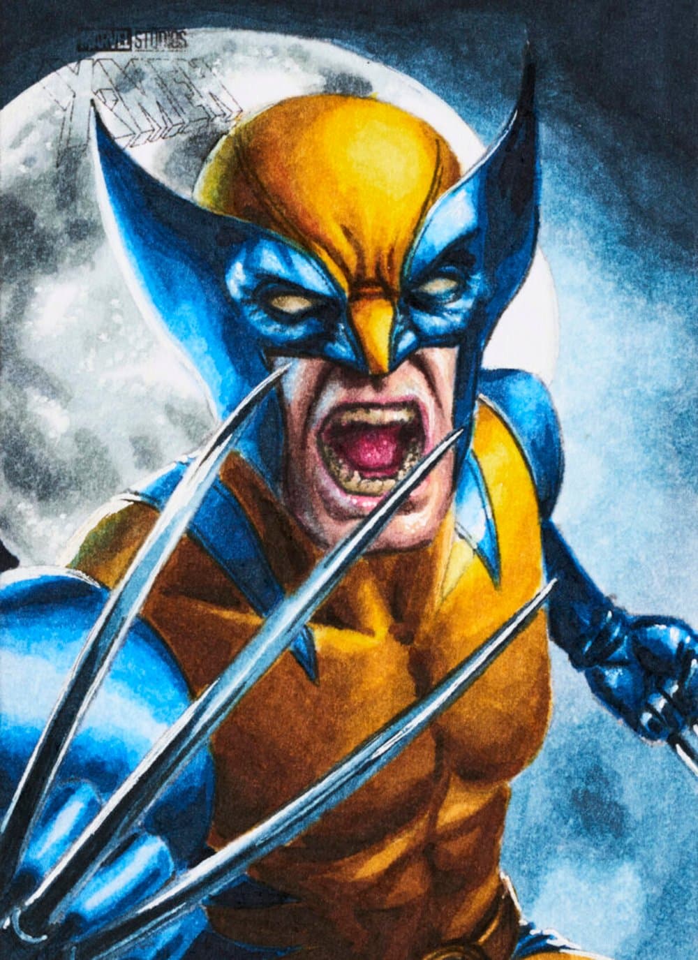 2025 Topps Finest Marvel X Men 97 Sketch Cards 015 Marvel trading card from 2025 Topps Finest X-Men '97 by Topps
