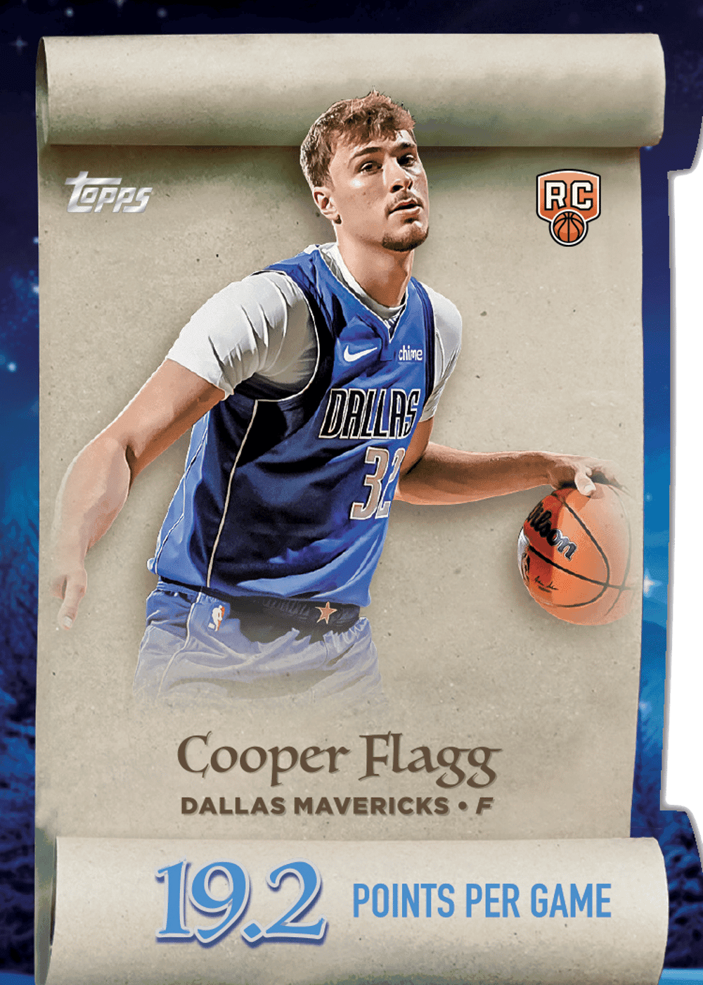 basketball trading card from 2025-26 Topps Holiday Basketball, published by Topps
