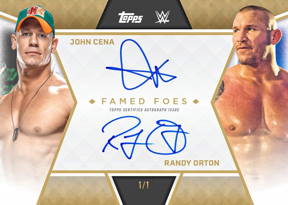 wwe trading card from 2025 Topps John Cena Commemorative Collection, published by Topps