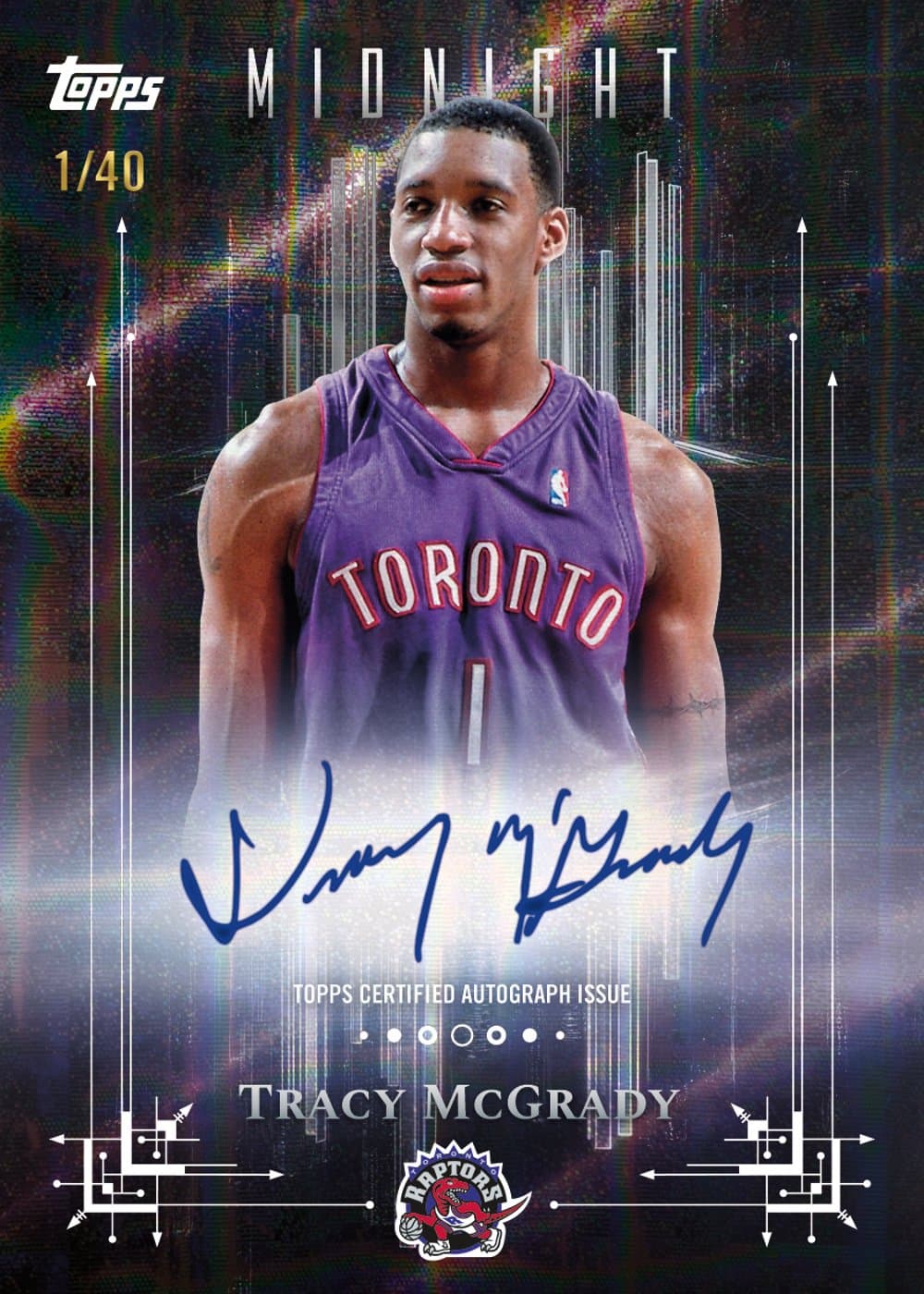 basketball trading card from 2025 Topps Midnight Basketball, published by Topps