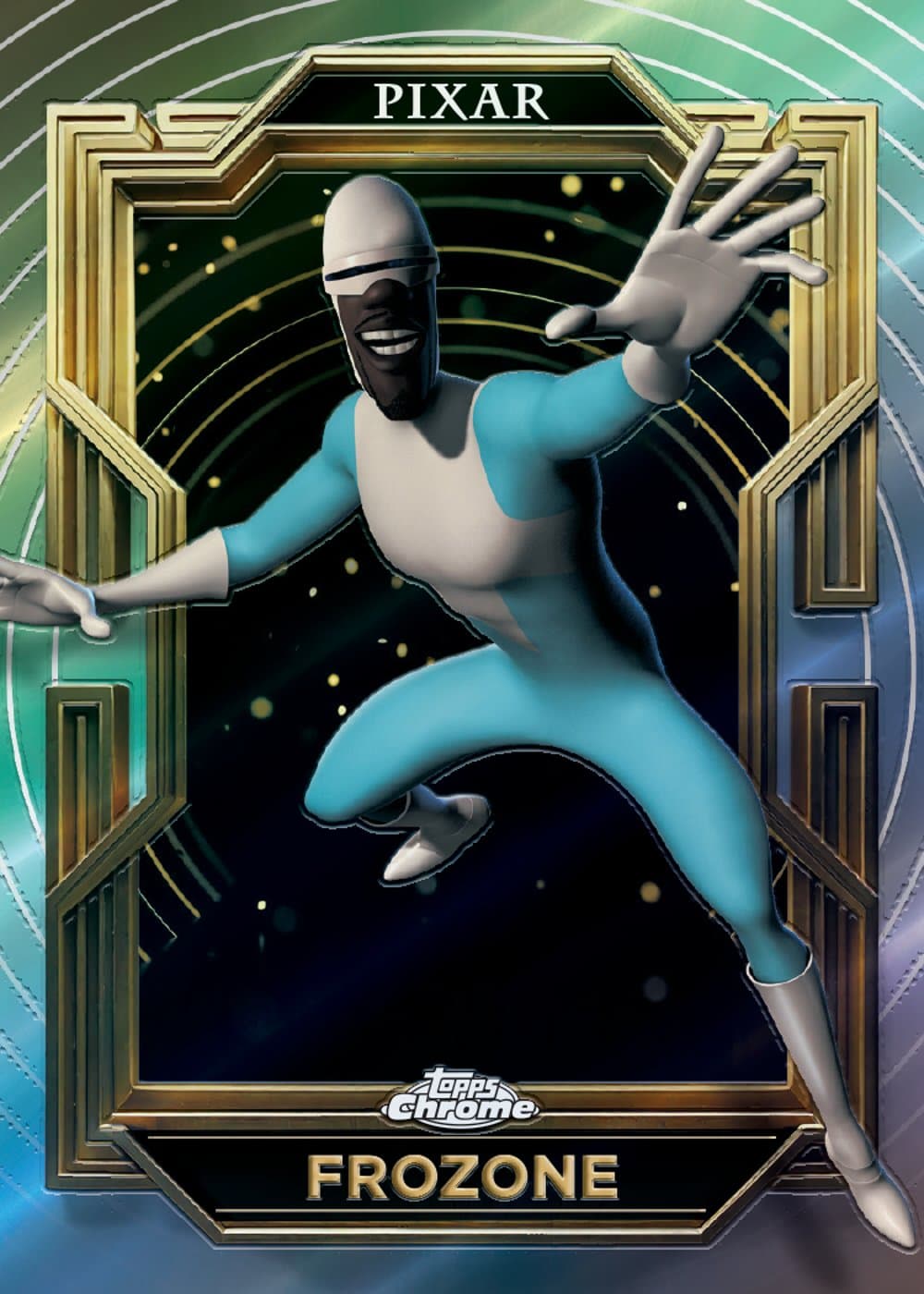 Disney trading card from 2025 Topps Pixar Gold, published by Topps