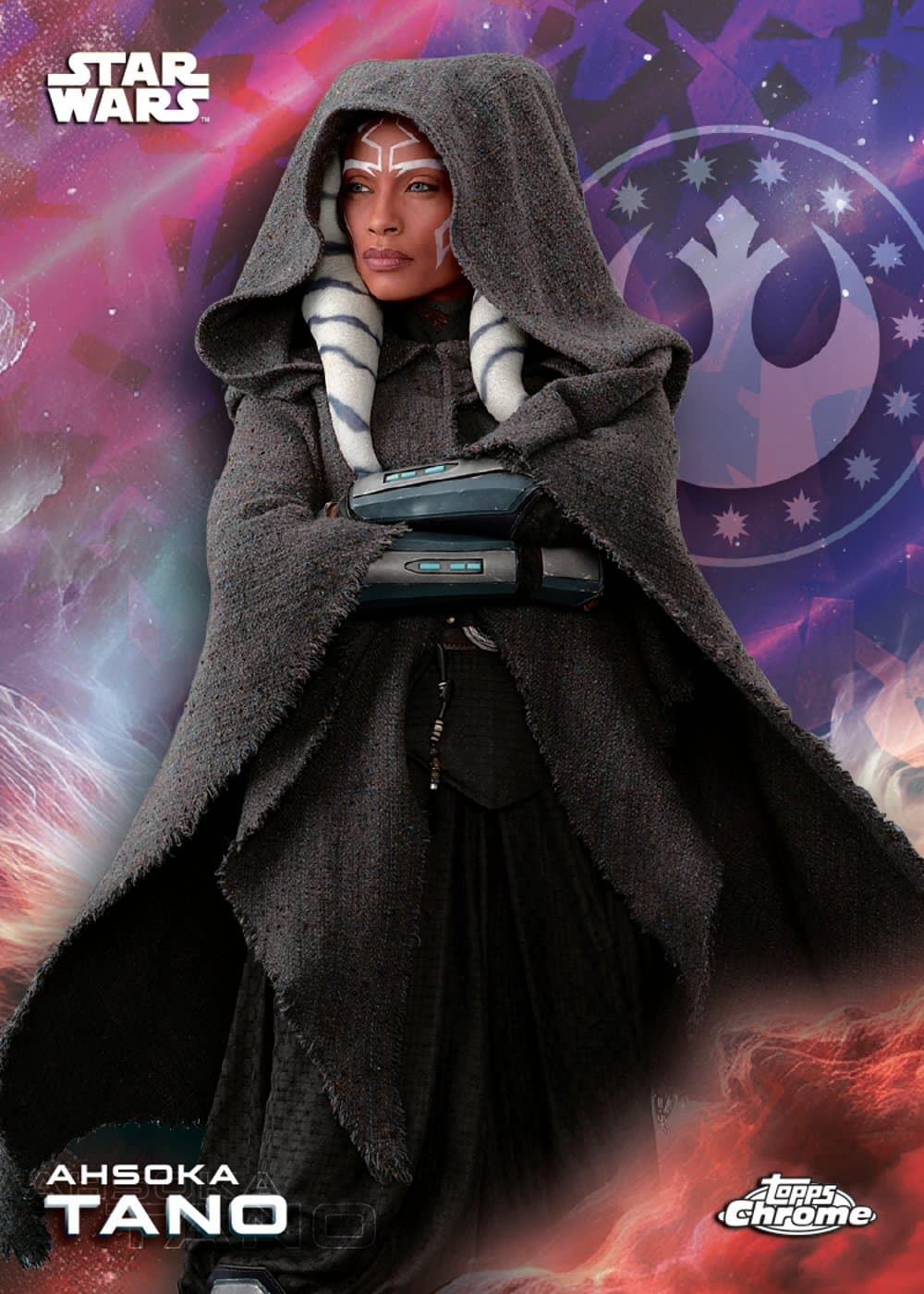 25 SWCM 1004 FR Purple Sapphire 1 star wars trading card from 2025 Topps Star Wars Chrome Sapphire by Topps