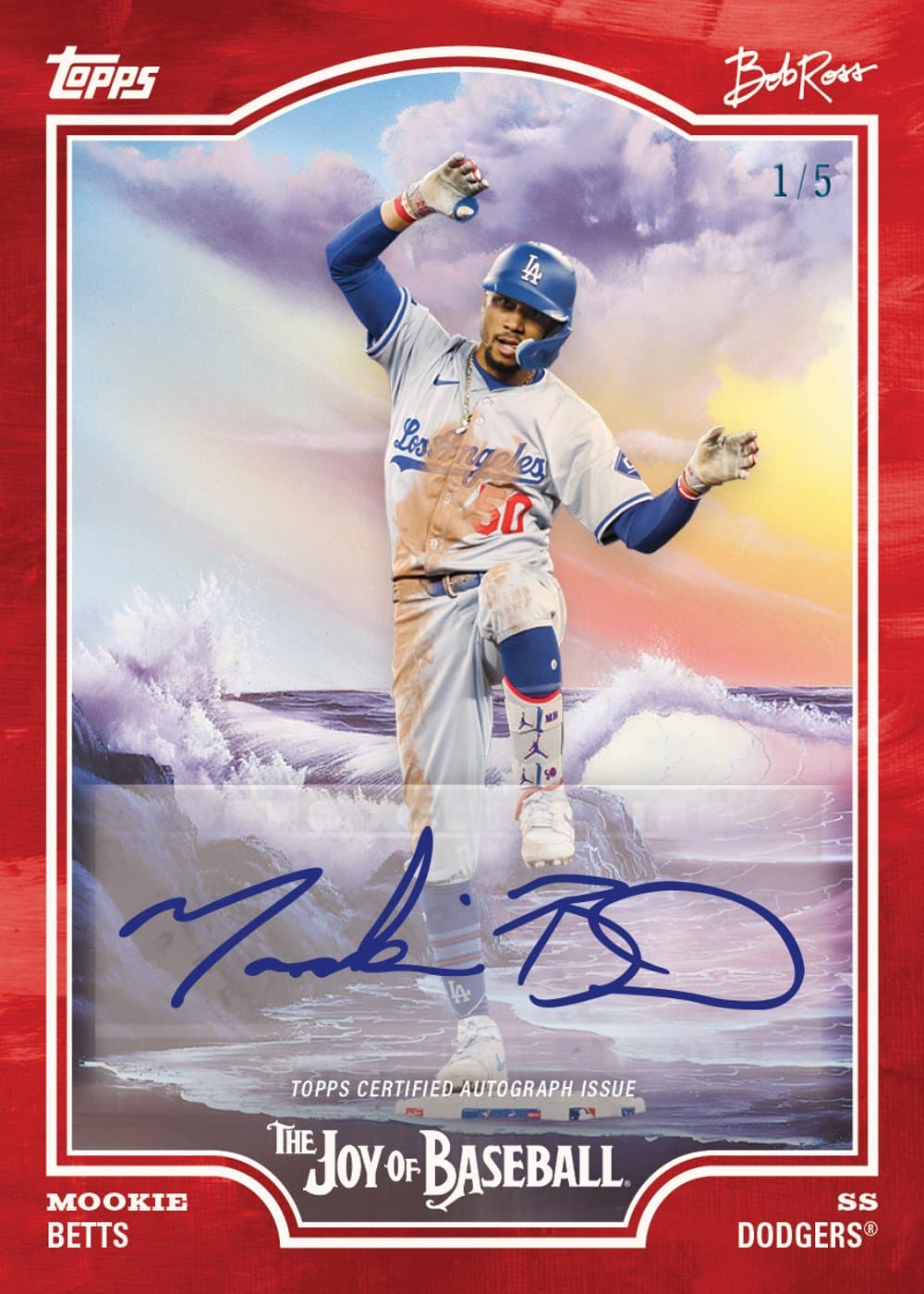 baseball trading card from 2025 Topps x Bob Ross Baseball, published by Topps
