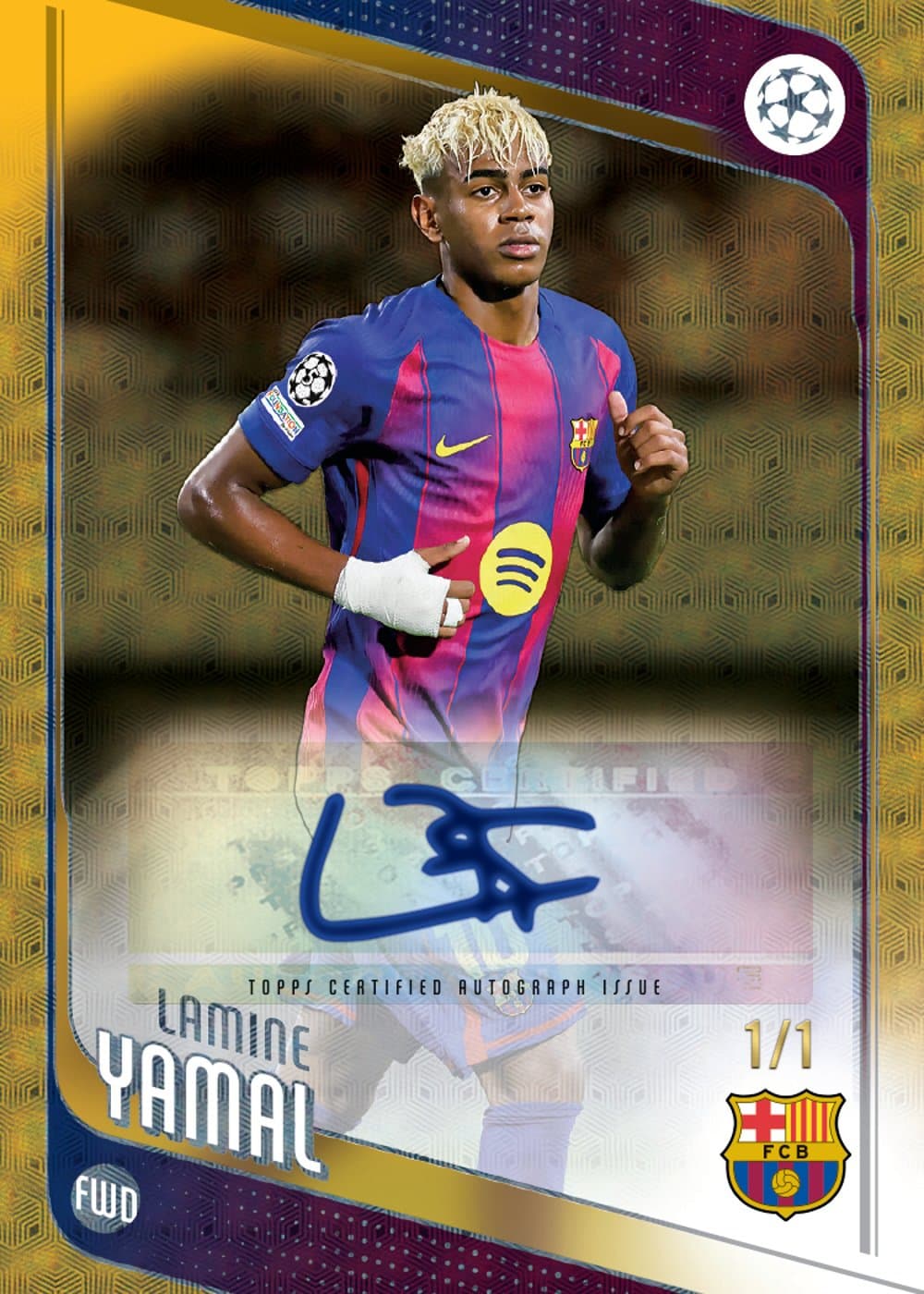 soccer trading card from 2025 Topps UEFA Club Competitions, published by Topps