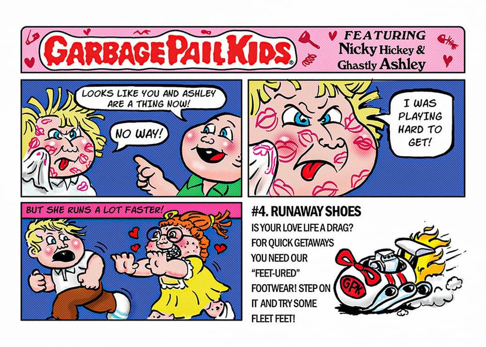 garbage pail kids and wacky packages trading card from 2026 Garbage Pail Kids Valentine's Day, published by Topps