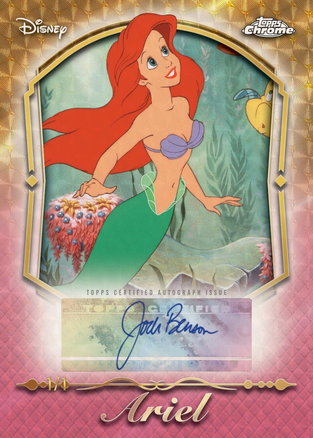 Superfractor Disney trading card, 26 DNYC 2100 FR parallel from 2026 Topps Chrome Disney by Topps