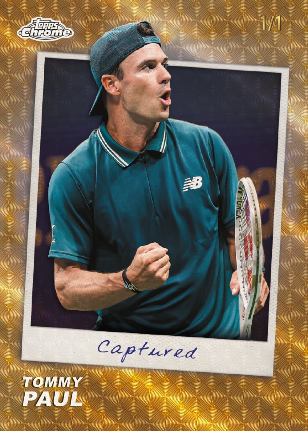 Superfractor tennis trading card, 26 TCTN 3719 FR parallel from 2026 Topps Chrome Tennis by Topps