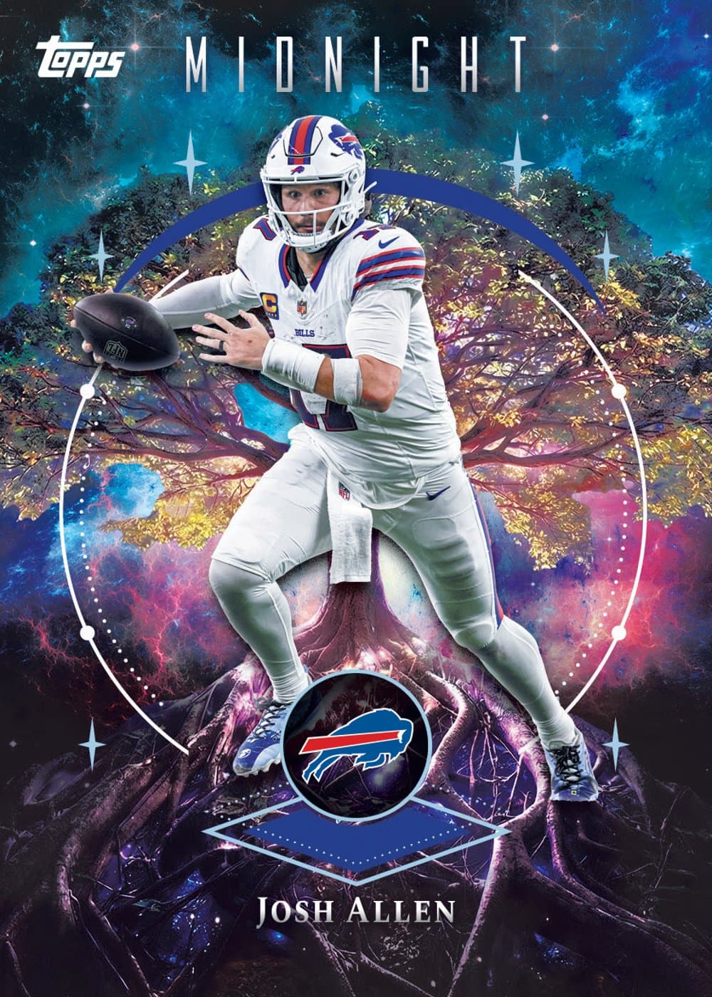 football trading card from 2026 Topps Midnight Football, published by Topps