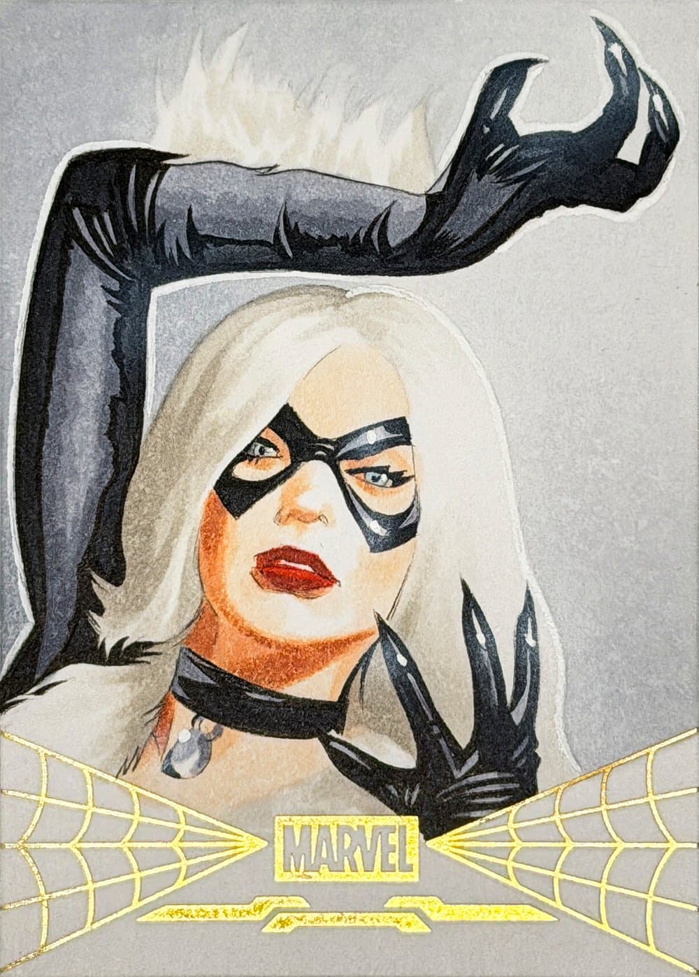 Spider Man Villains Edition Marvel trading card, 2026 Marvel Mint Sketch Cards parallel from 2026 Topps Mint Marvel by Topps