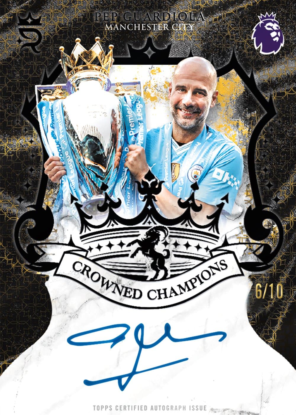 soccer trading card from 2026 Topps Royalty Premier League, published by Topps