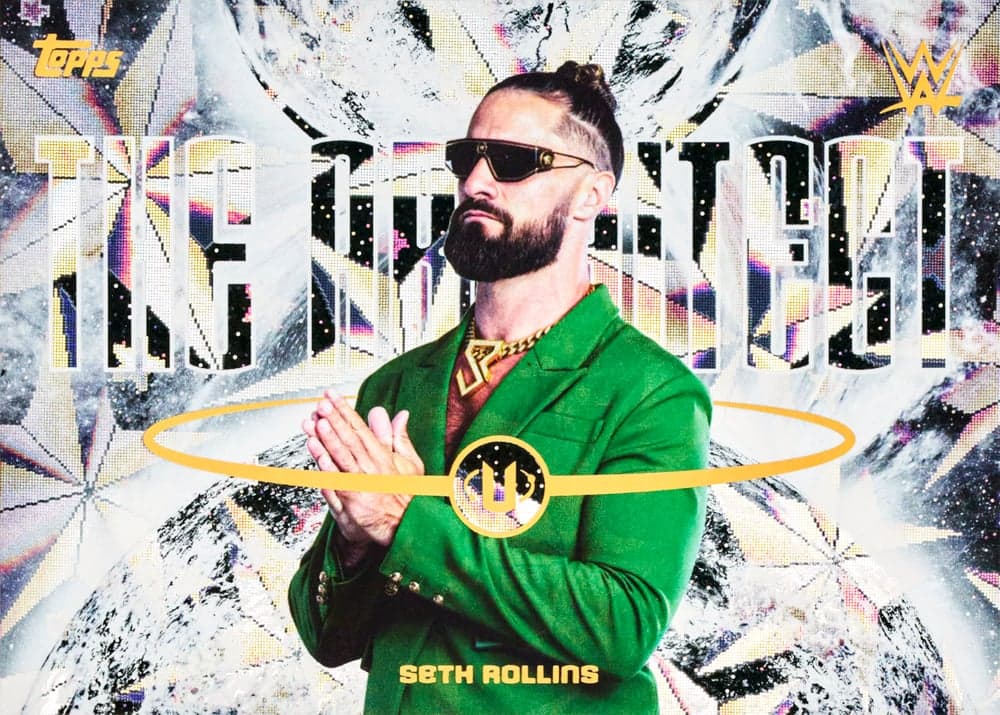 Seth Rollins wwe trading card, Alias Base parallel from 2026 Topps Universe WWE by Topps