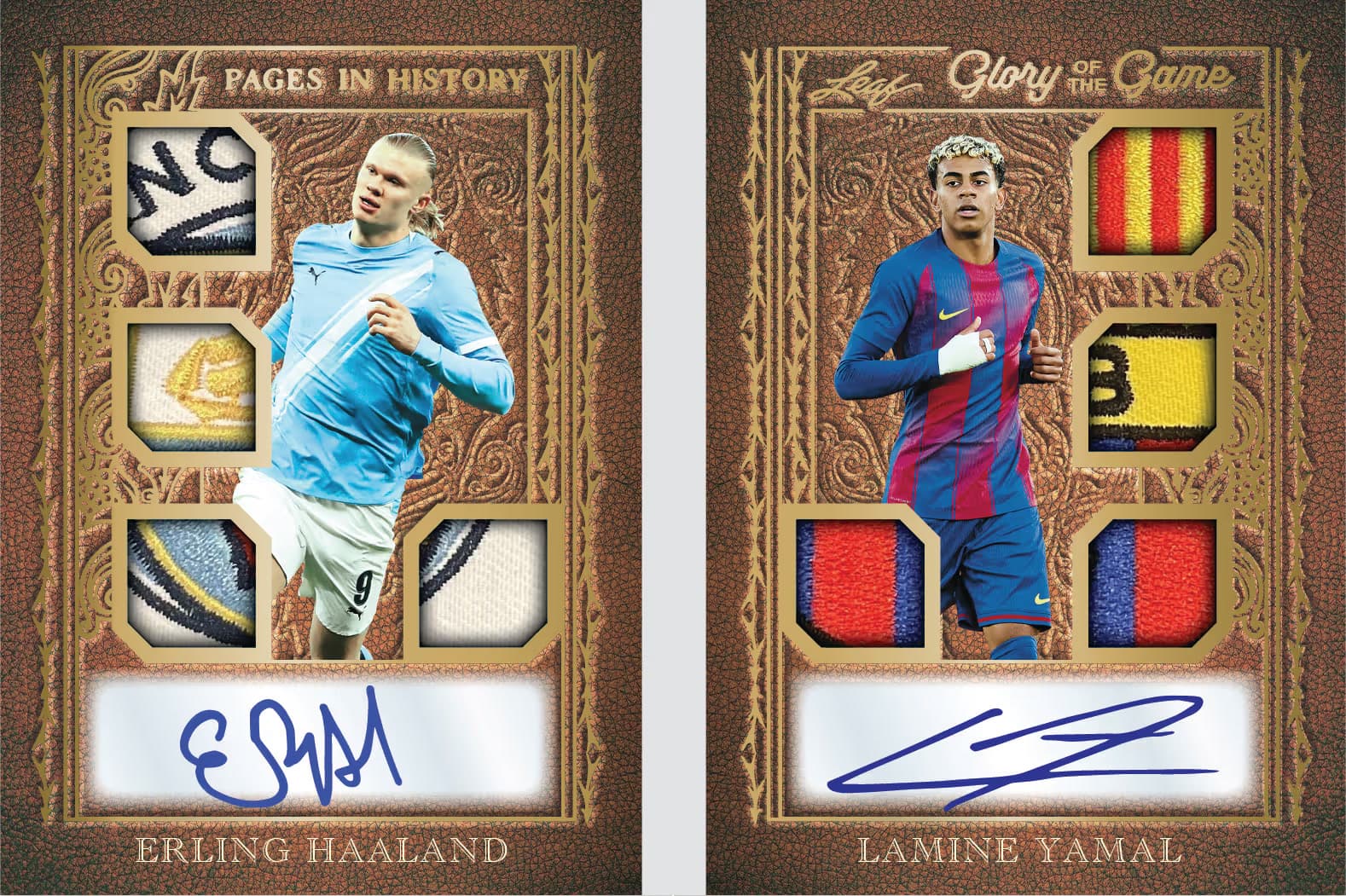 pages in history trading card from 2026 Leaf Glory of the Game Soccer by Leaf