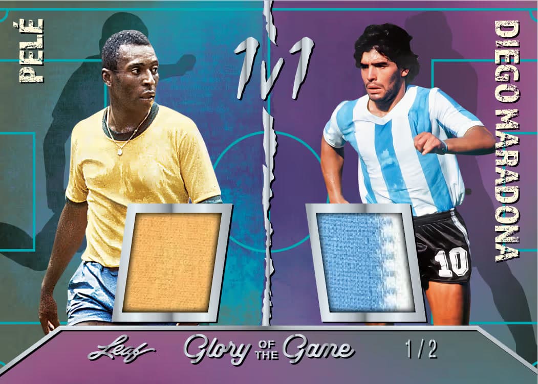trading card from 2026 Leaf Glory of the Game Soccer, published by Leaf