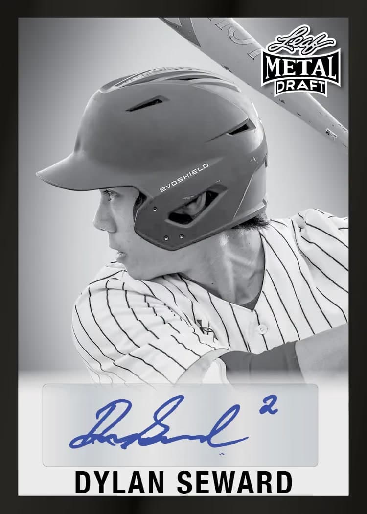 trading card from 2026 Leaf Metal Draft Edition Baseball, published by Leaf