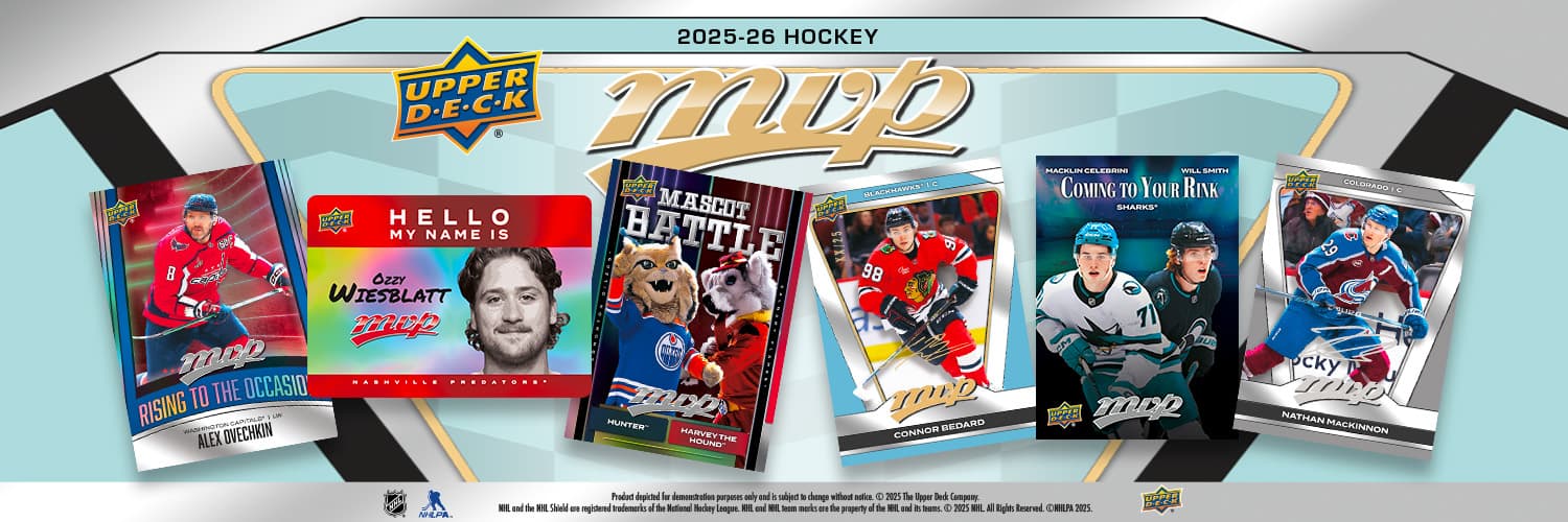 trading card from 2025-26 MVP Hockey, published by Upper Deck
