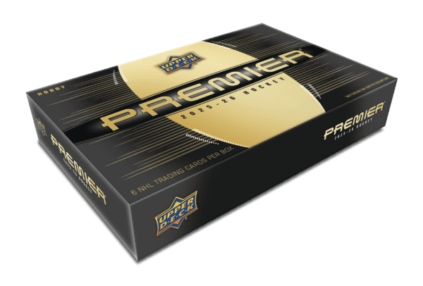 Sealed 2025-26 Premier box, Upper Deck product photograph