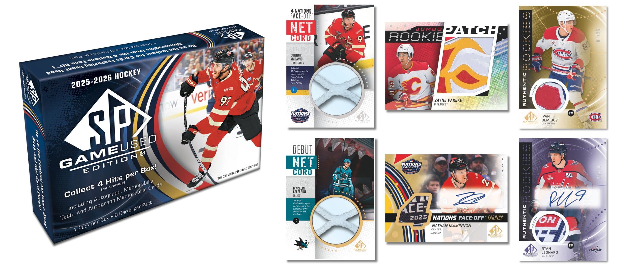 Image trading card, SP GAME USED LP parallel from 2025-26 SP Game Used Hockey by Upper Deck