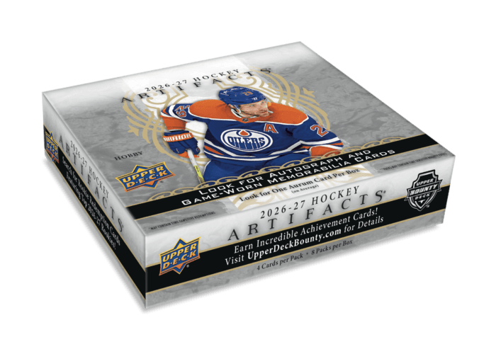 Sealed 2026-27 Artifacts box, Upper Deck product photograph