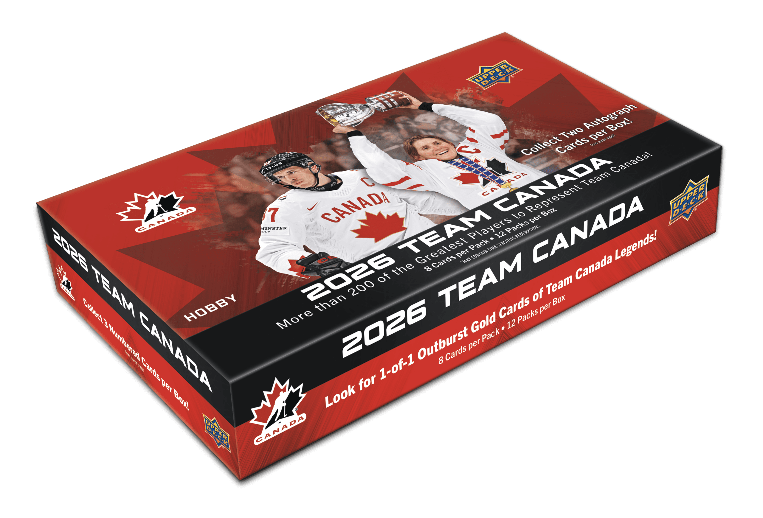 Sealed 2026 Team Canada box, Upper Deck product photograph
