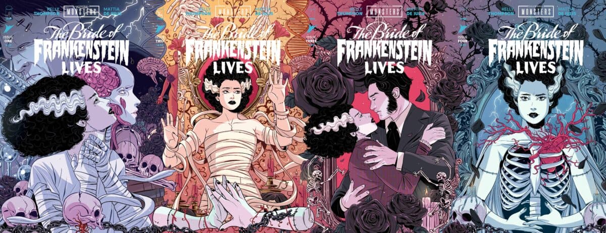 Luana Vecchio Unveils Haunting Connecting Cover Series for Universal Monsters: the Bride of Frankenstein Lives from Skyb, from the announcement published by Image Comics
