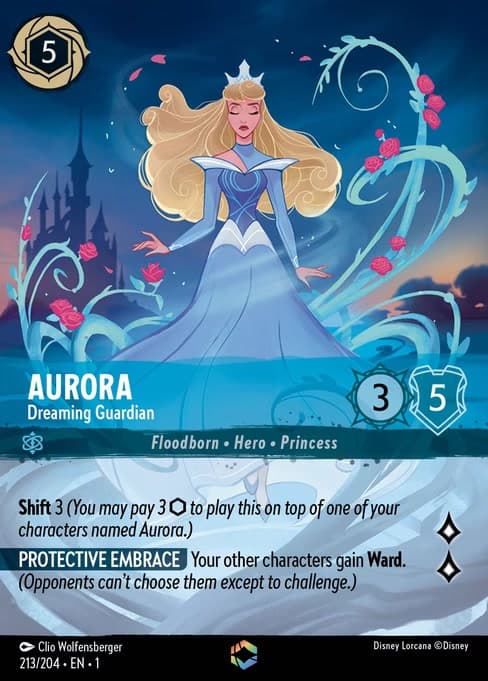 Aurora - Dreaming Guardian, a enchanted card from Disney Lorcana: The First Chapter