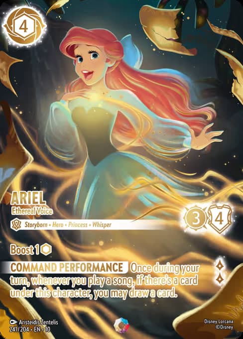 Ariel - Ethereal Voice, a iconic card from Disney Lorcana: Whispers in the Well