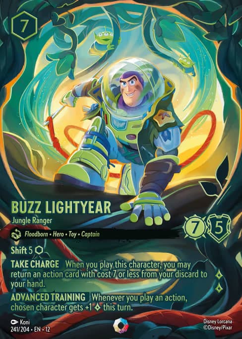 Buzz Lightyear - Jungle Ranger, a iconic card from Disney Lorcana: Wilds Unknown