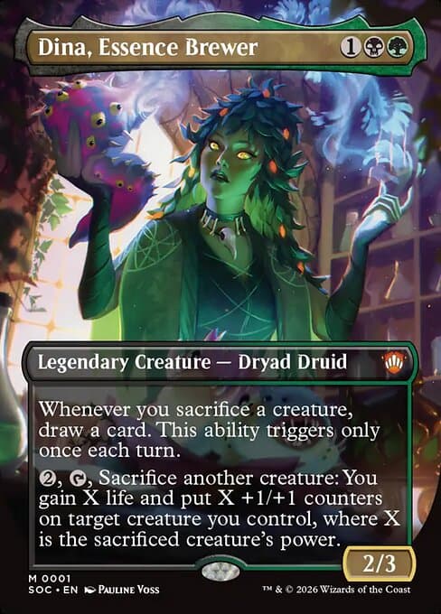Dina, Essence Brewer, a Mythic card from Magic: The Gathering: Secrets of Strixhaven Commander