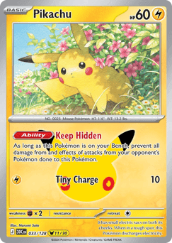Pikachu, card 33